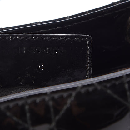 Christian Dior Patent Cannage Large Lady Dior Black 7 of 15