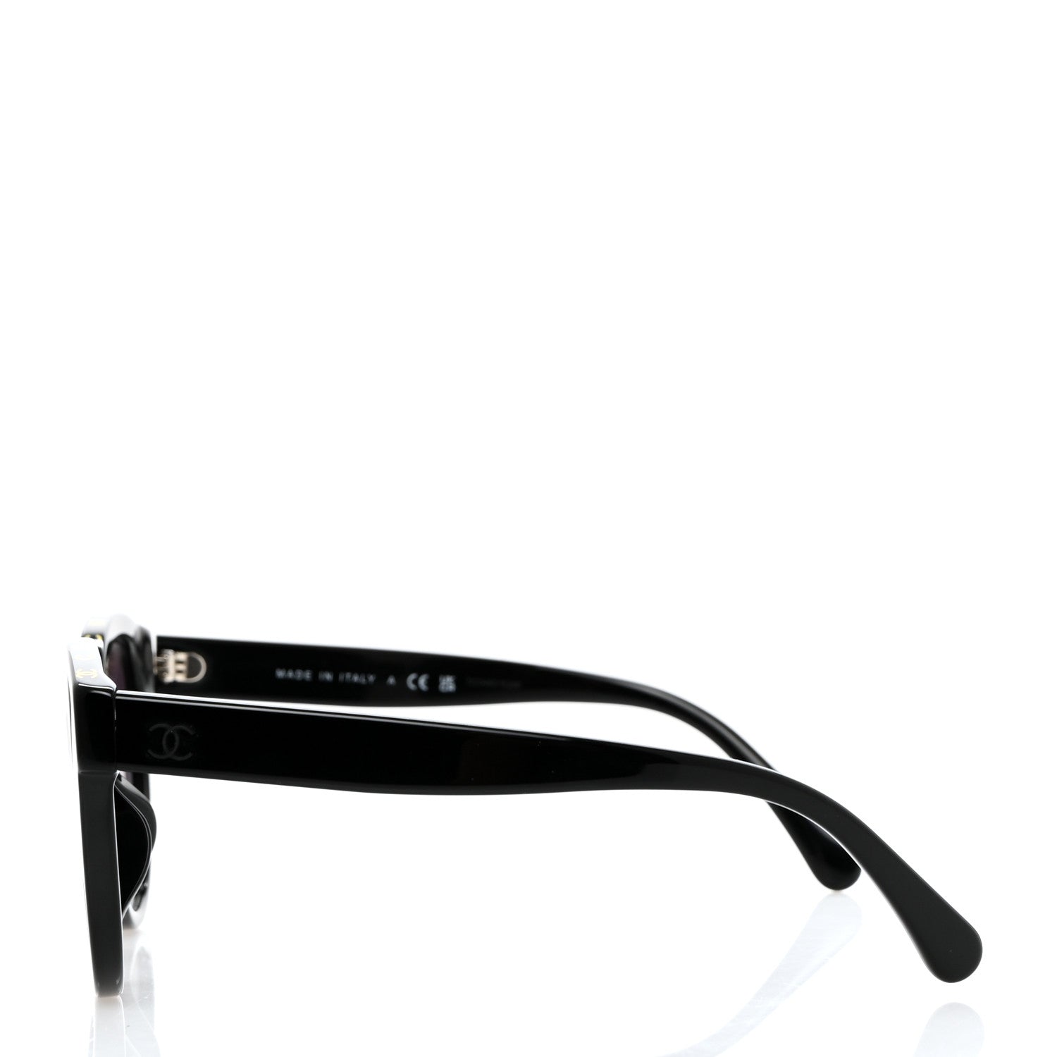Chanel Acetate CC Butterfly Sunglasses 5414-A Black 3 of 8