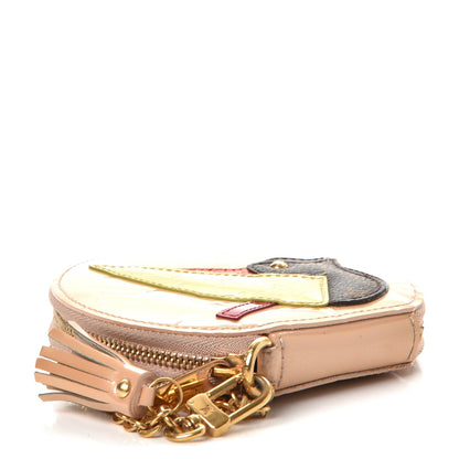Louis Vuitton Vernis Animania Oiseau Songbird Coin Purse Rose Florentin 4 of 8
