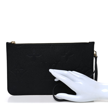 Louis Vuitton Empreinte Monogram Giant Neverfull MM Pochette Black 2 of 6