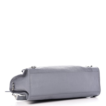 Balenciaga Chevre Silver Metallic Edge Hardware City Bleu Acier 5 of 11