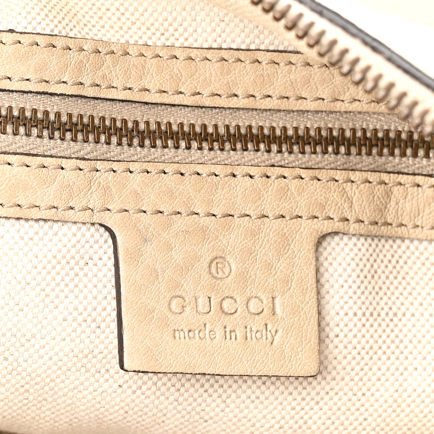 Pebbled Calfskin Small Miss GG Hobo Beige