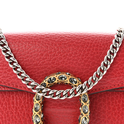 Gucci Calfskin Super Mini Dionysus Shoulder Bag Hibiscus Red 7 of 9