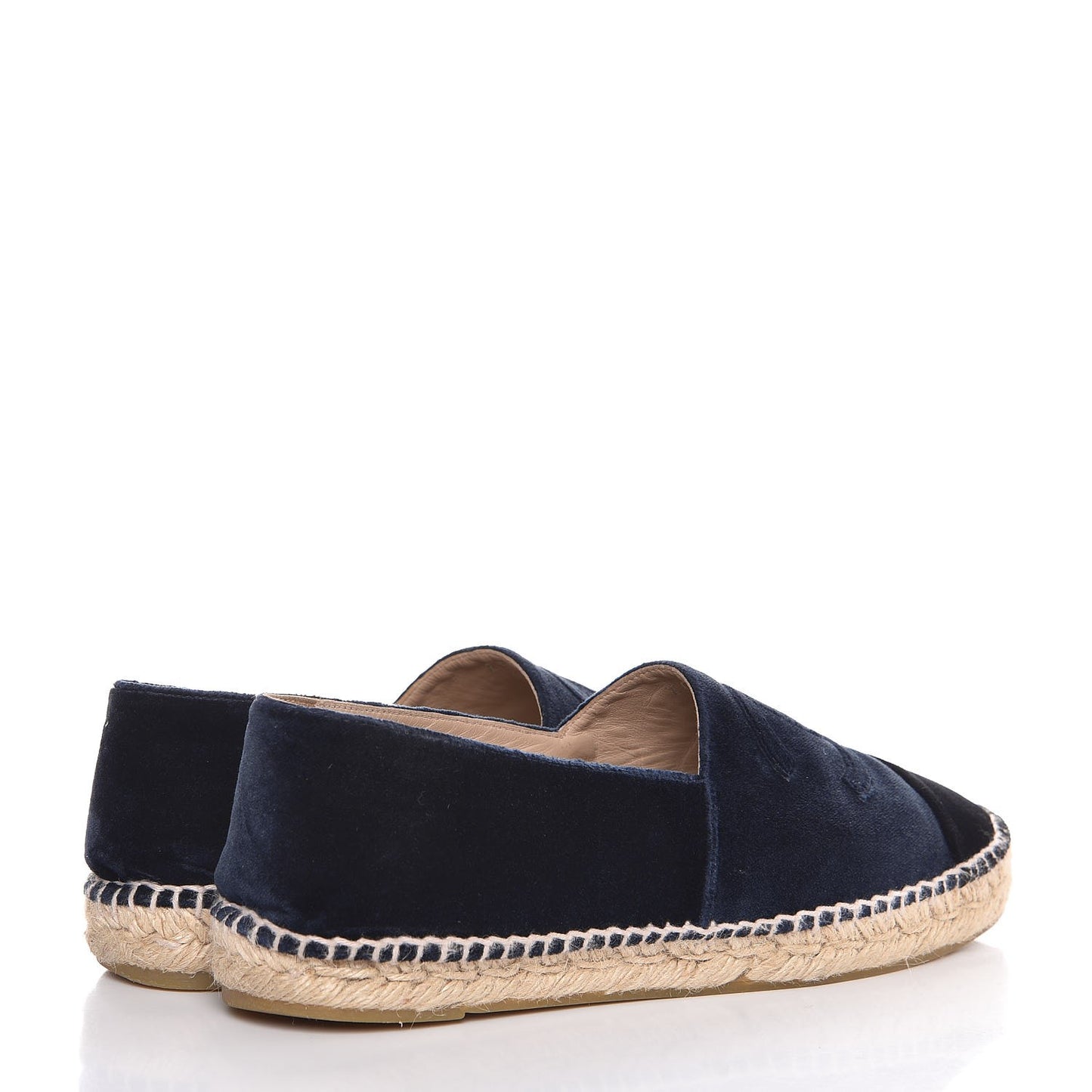 Velvet CC Espadrilles 41 Dark Navy Black
