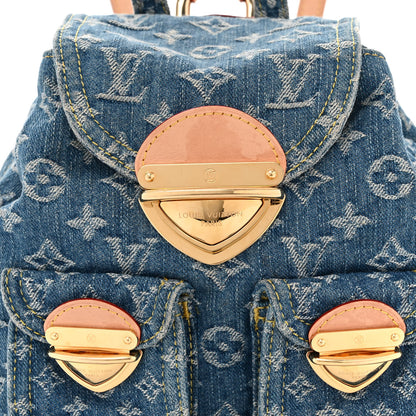 Louis Vuitton Denim Venice Backpack Blue 7 of 10