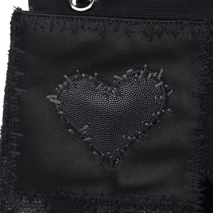 Chanel Tweed Patchwork Jumbo Single Flap Black 9 of 11