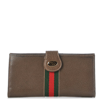 Gucci Calfskin Web Wallet Brown 1 of 14