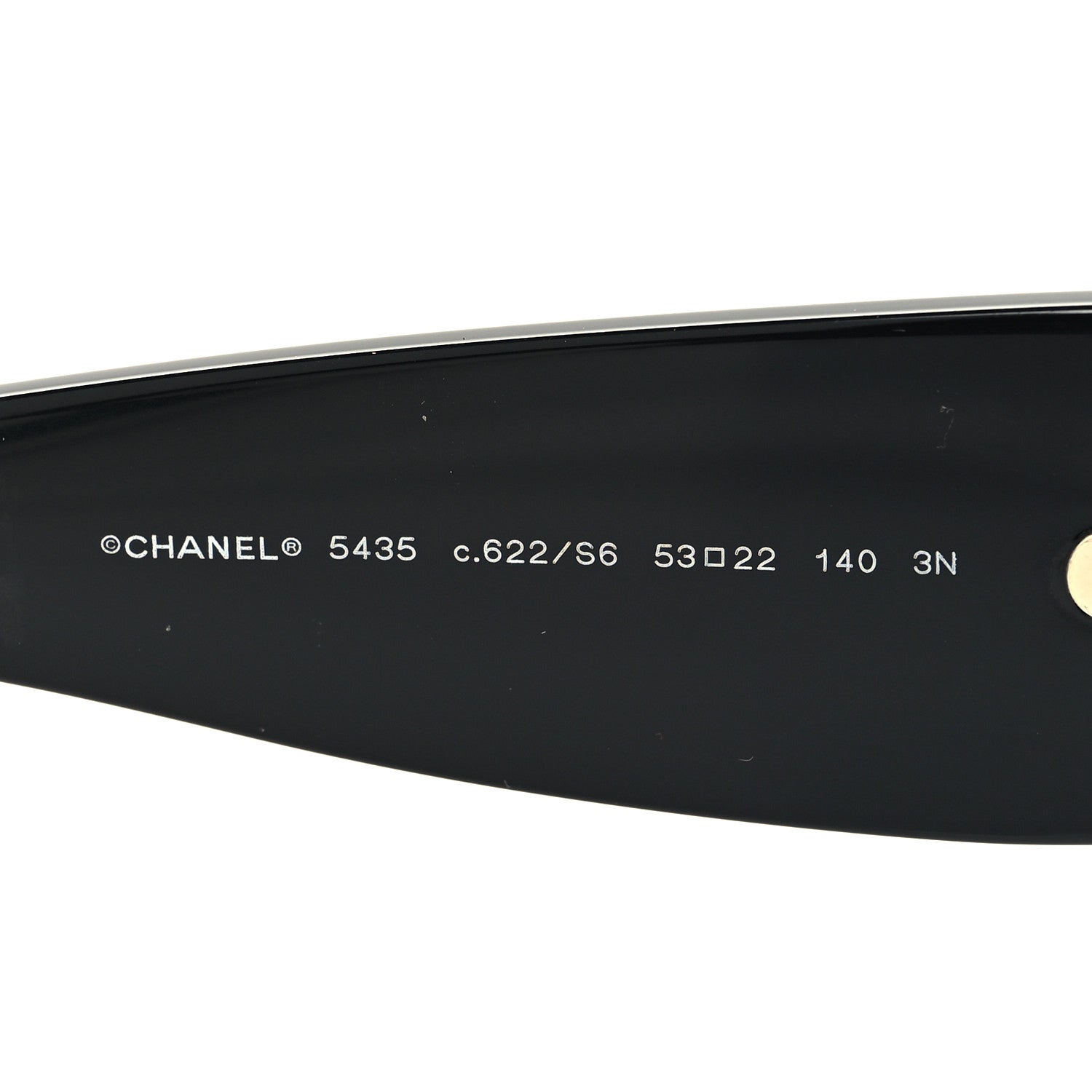 Chanel Acetate Rectangle Sunglasses 5435 Black 5 of 7