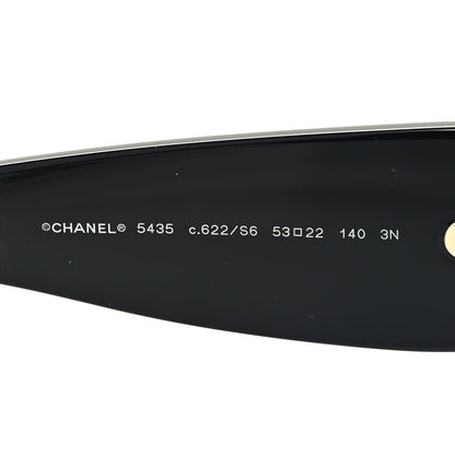 Chanel Acetate Rectangle Sunglasses 5435 Black 5 of 7