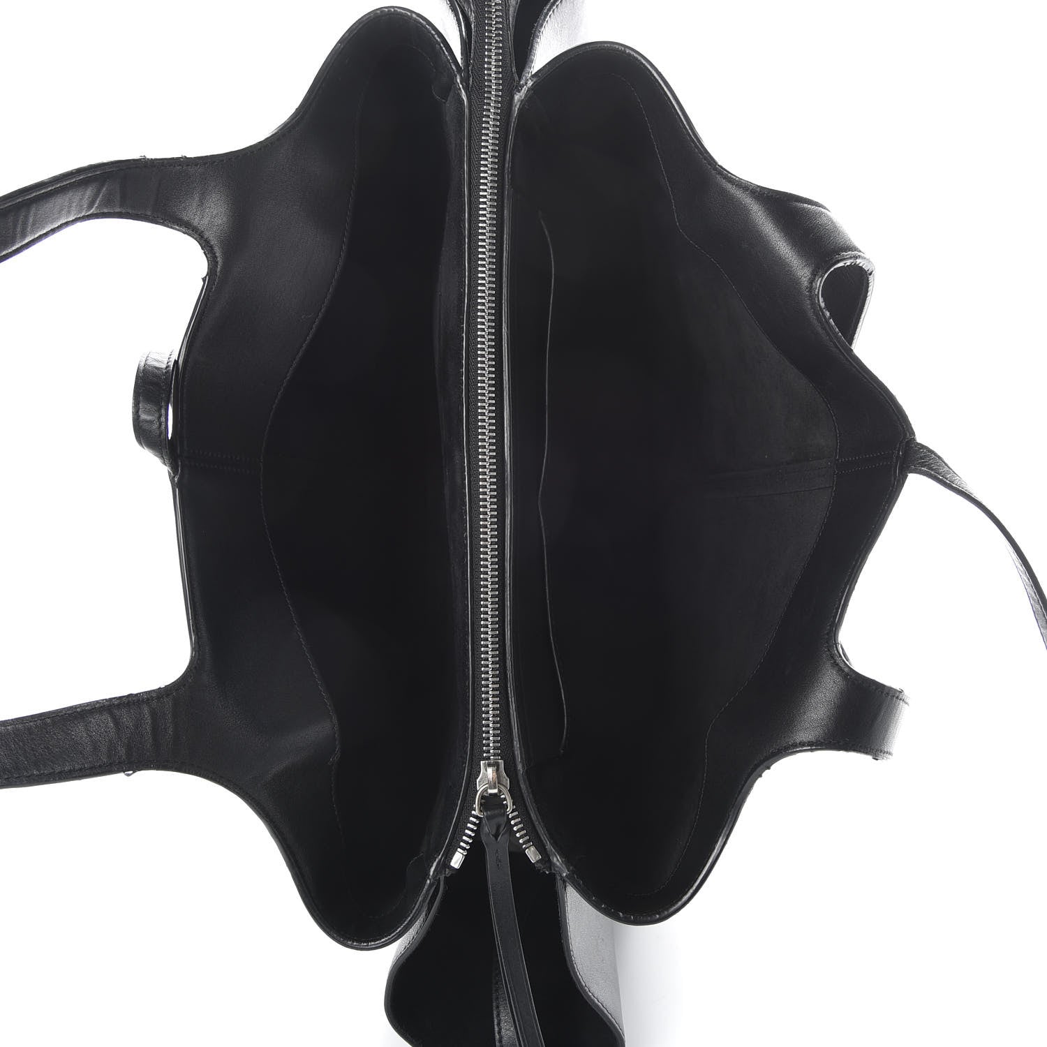 Celine Supple Natural Calfskin Medium Tri-Fold Bag Black 5 of 12