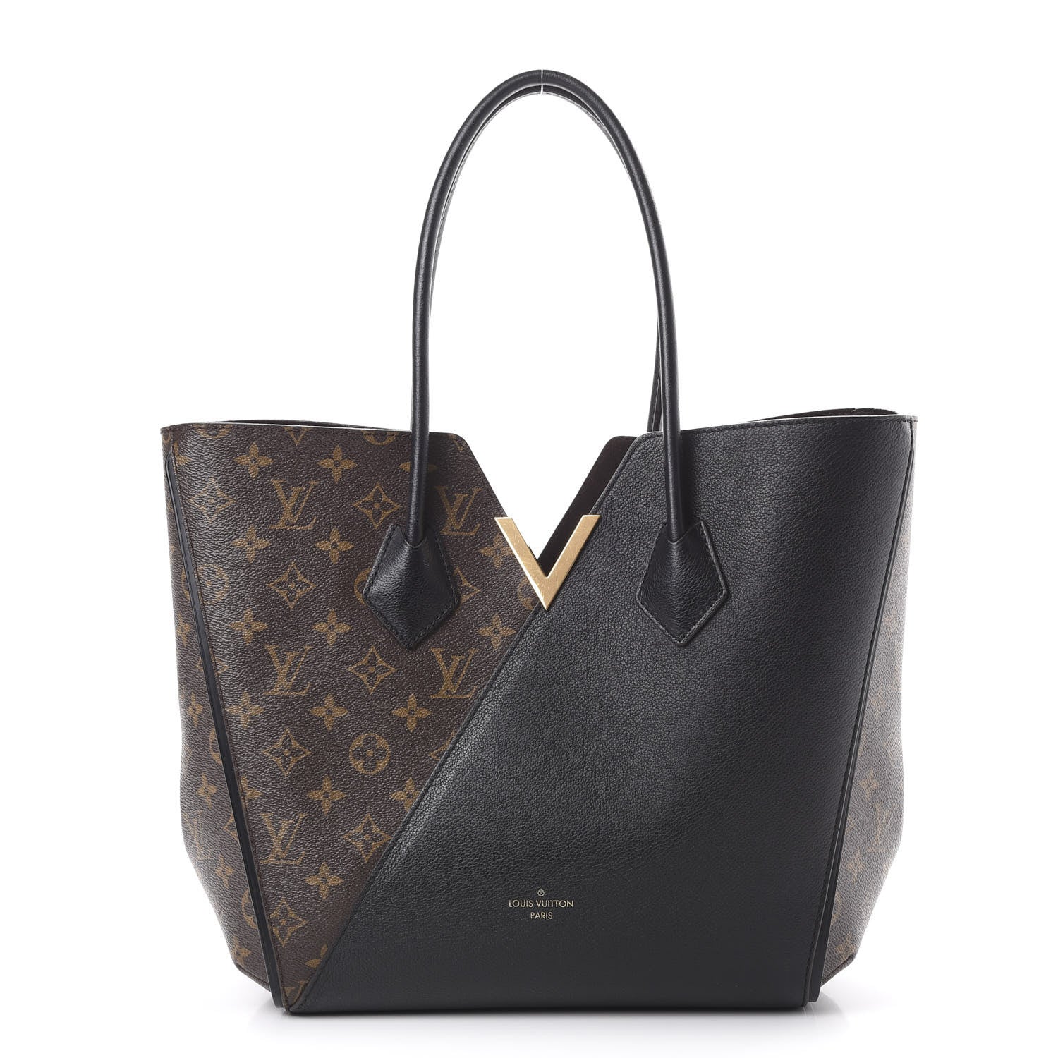 Louis Vuitton Calfskin Monogram Kimono Tote Black 1 of 13