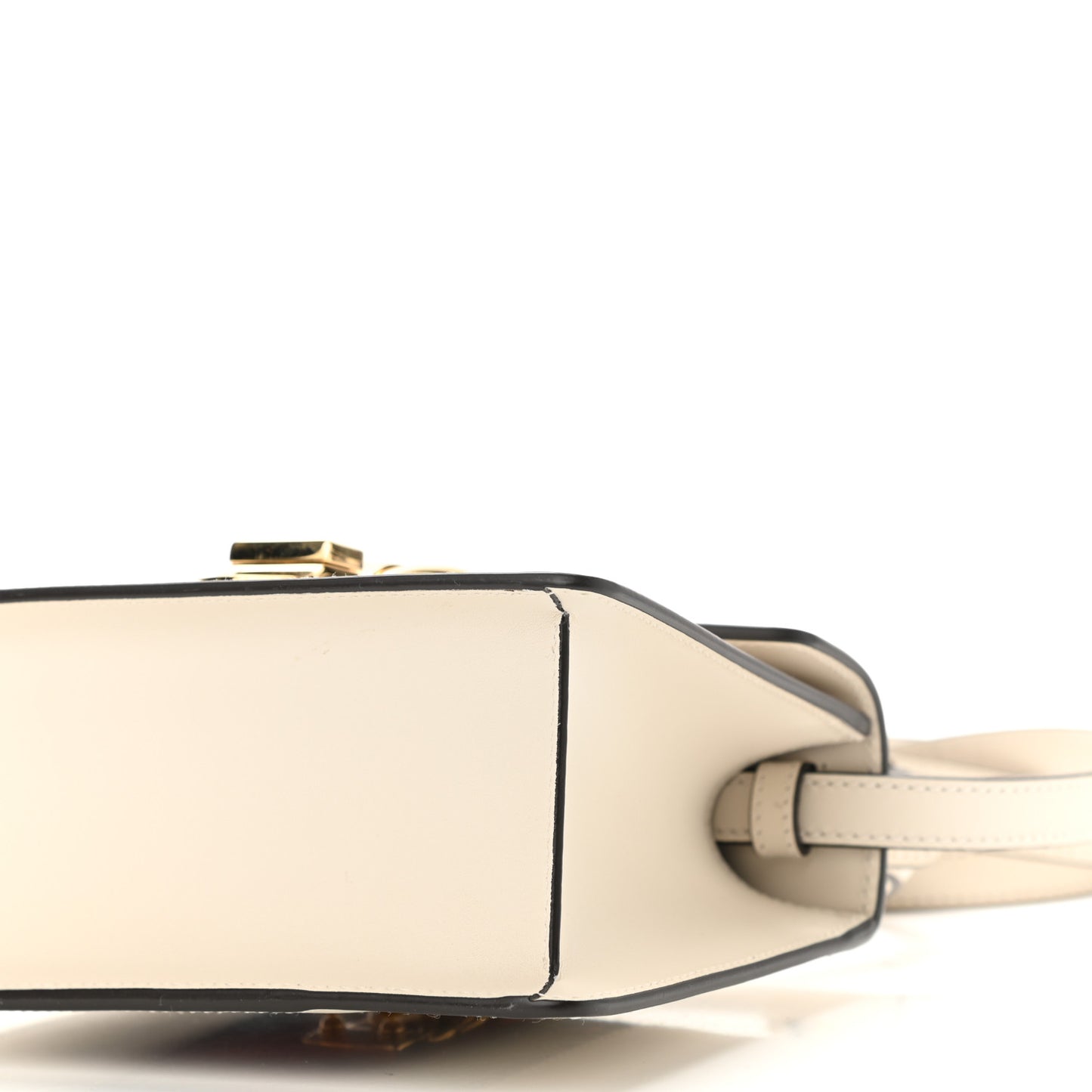 Calfskin Mini Sylvie Top Handle Bag White