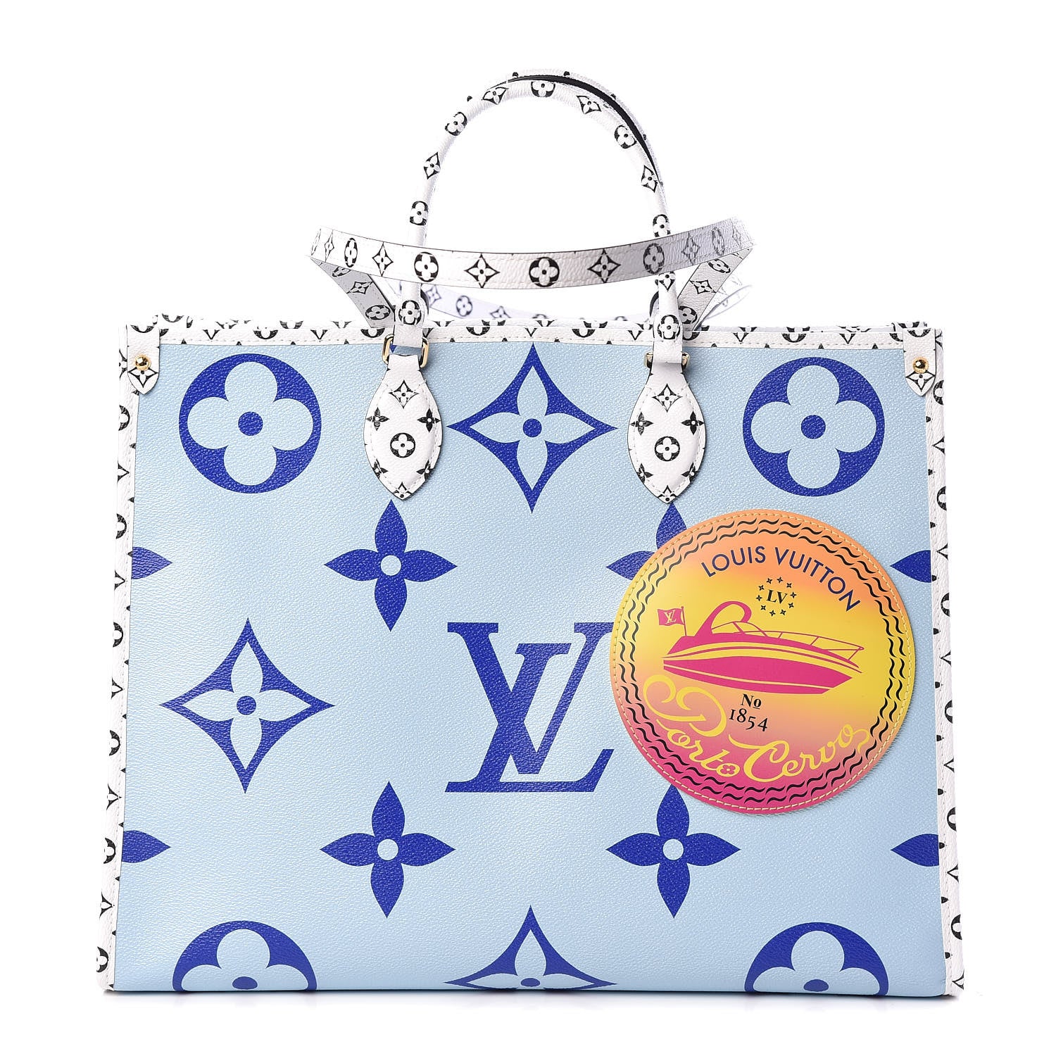 Louis Vuitton Monogram Giant Porto Cervo Onthego Blue 1 of 9