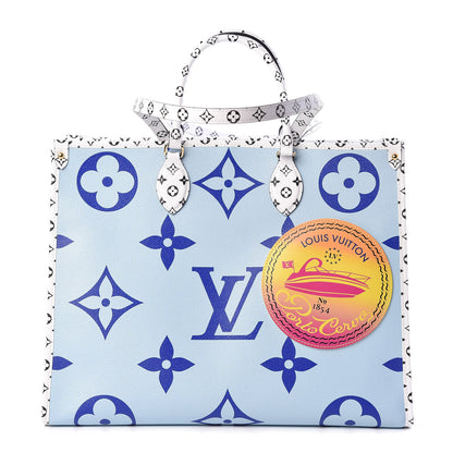 Louis Vuitton Monogram Giant Porto Cervo Onthego Blue 1 of 9
