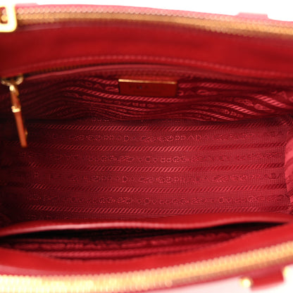 Prada Saffiano Small Galleria Double Zip Tote Fuoco 5 of 10