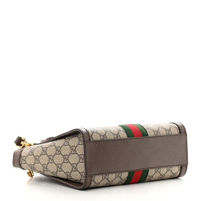 Gucci GG Supreme Monogram Small Ophidia Tote Bag Brown 4 of 13