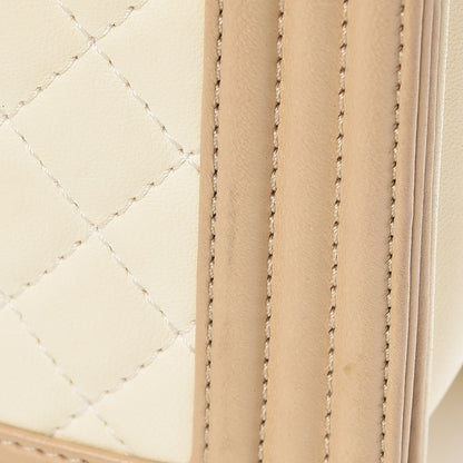 Chanel Lambskin Quilted Large Boy Flap Light Beige Dark Beige 14 of 15