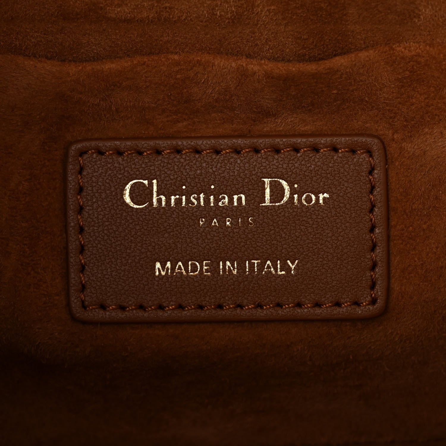 Christian Dior Lambskin Cannage Small Diortravel Vanity Case Cognac 6 of 10