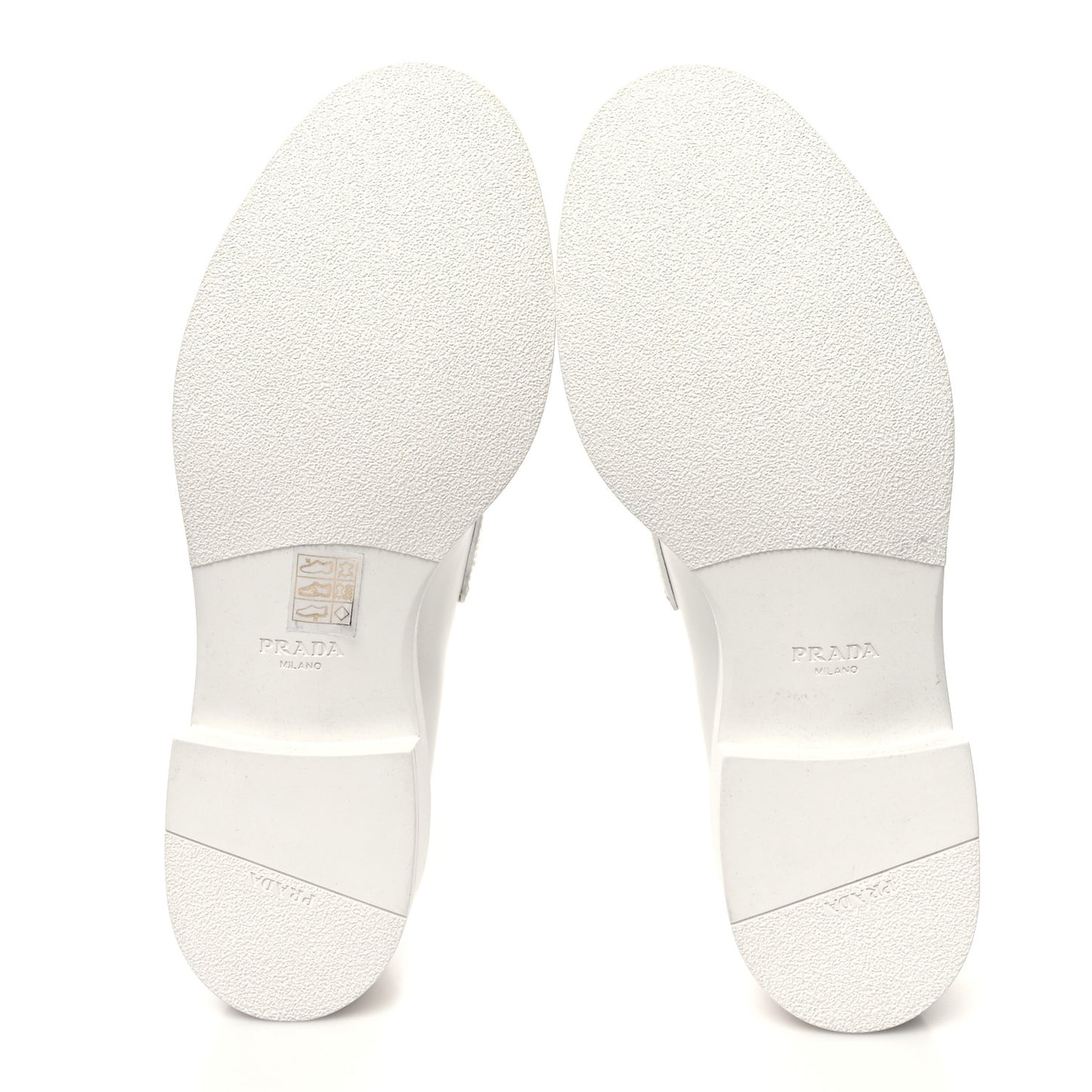 Spazzolato Metal Triangle Logo 50mm Loafers 39.5 White