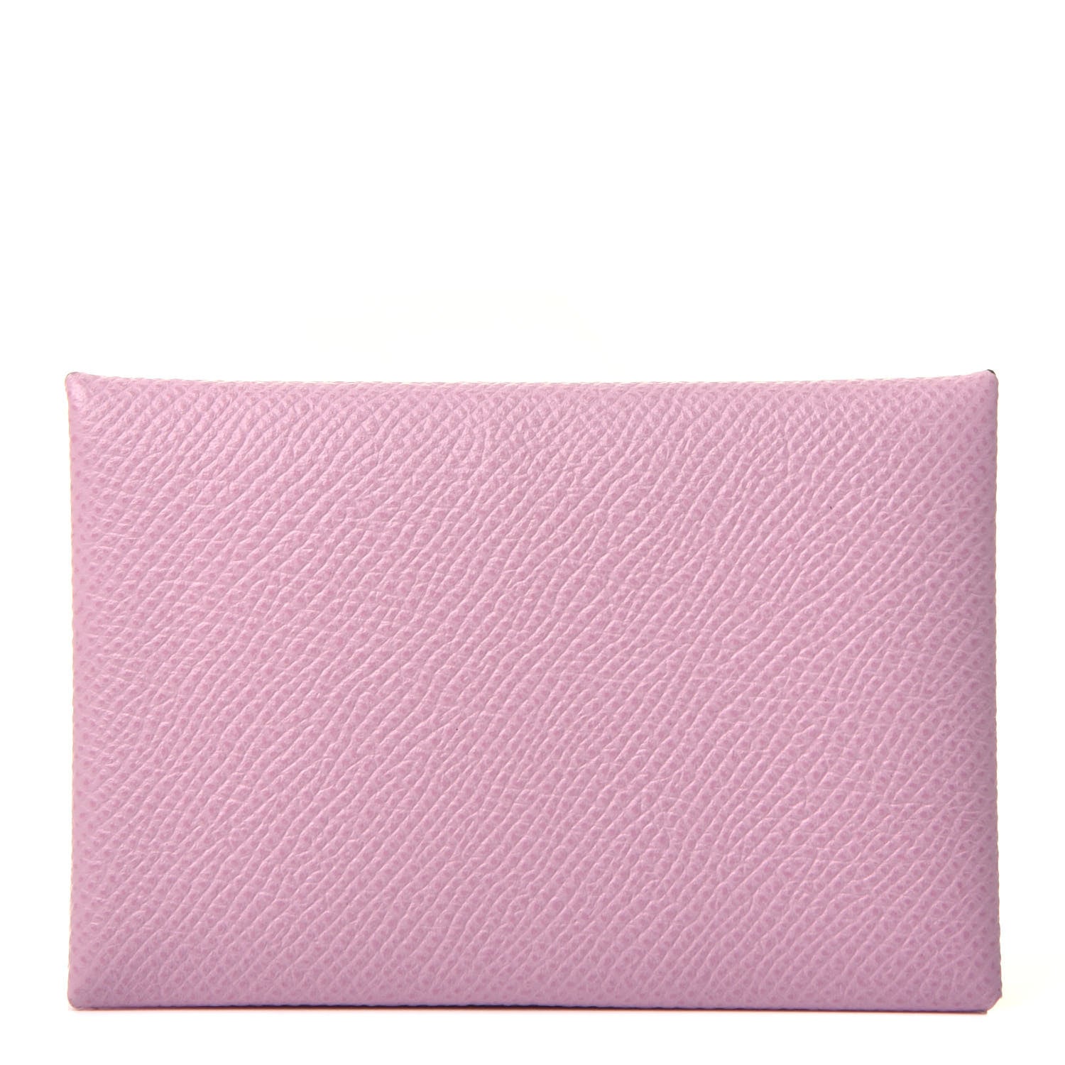 Hermes Epsom Calvi Card Case Mauve Sylvestre 1 of 7