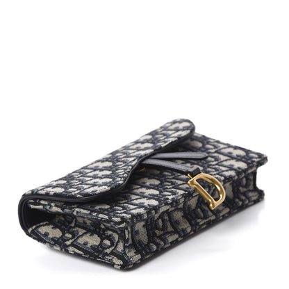 Christian Dior Oblique Saddle Belt Bag Blue 4 of 10