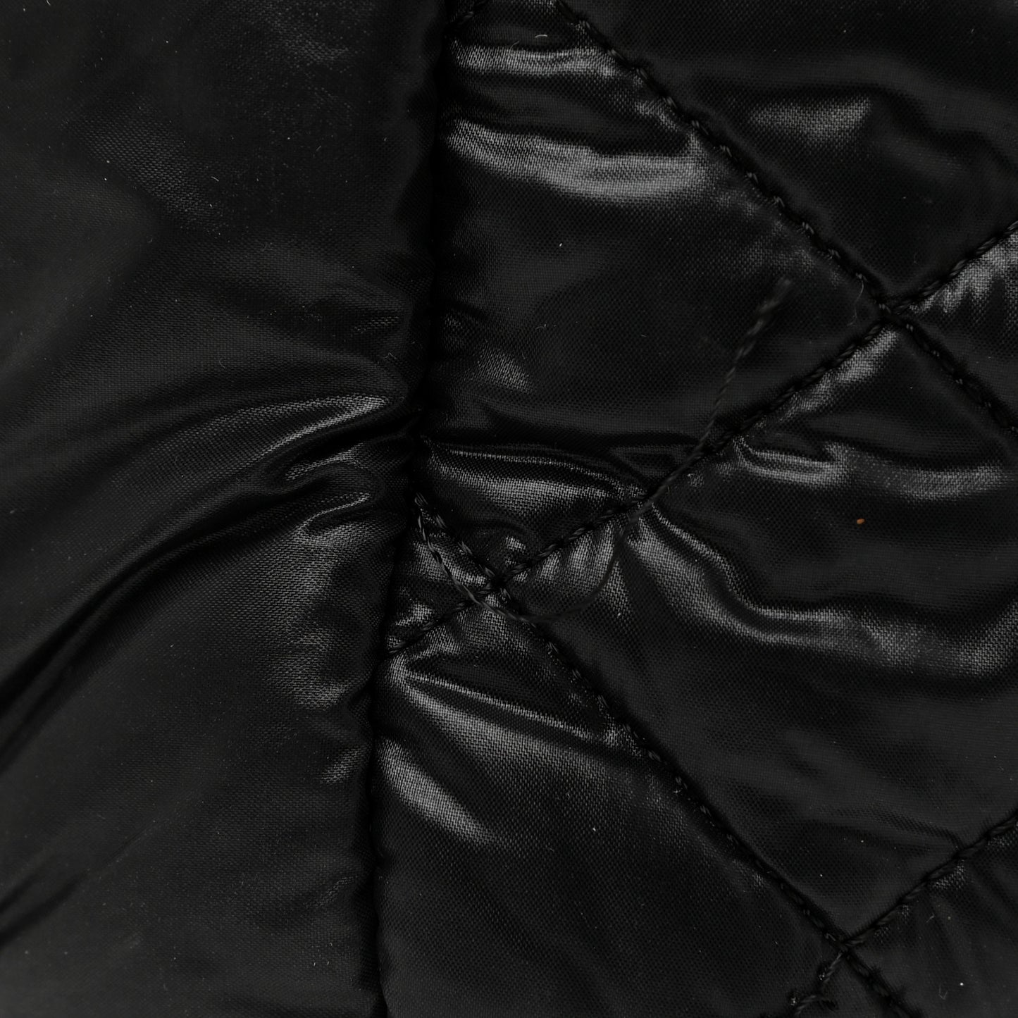 Nylon Quilted Large Coco Cocoon Tote Black