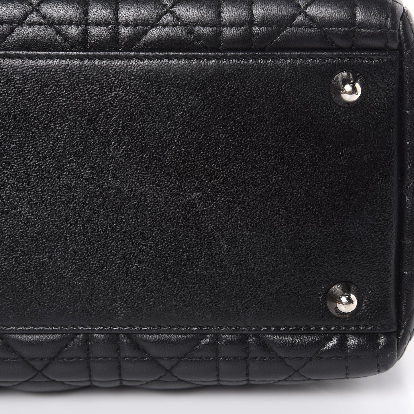 Lambskin Cannage Large Lady Dior Black