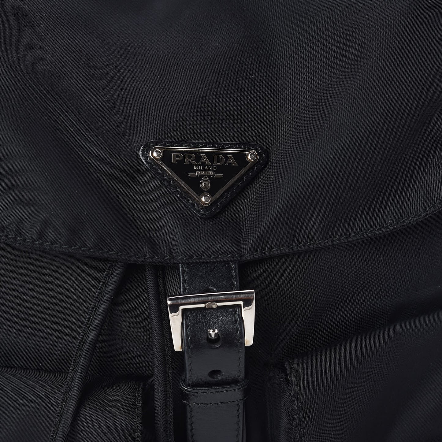 Nylon Vela Medium Backpack Black
