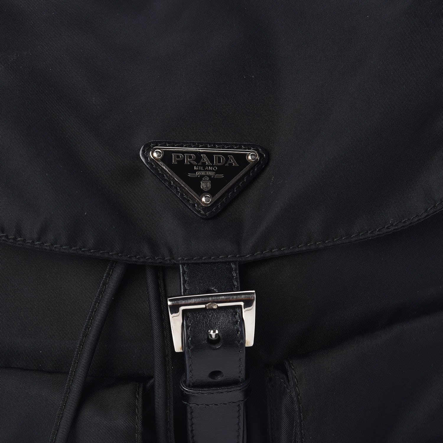 Prada Nylon Vela Medium Backpack Black 9 of 10