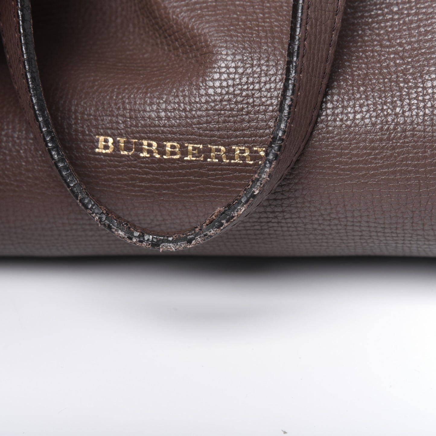 Grainy Calfskin House Check Mason Diaper Tote