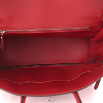 Hermes Swift Epsom Tressage Birkin 30 Rouge Piment Rouge De Coeur Rouge H 5 of 12