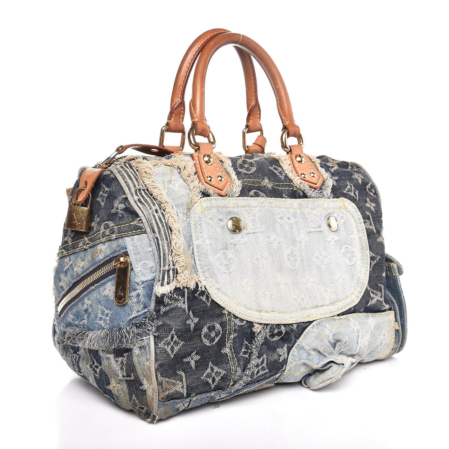 Denim Patchwork Speedy 30 Blue