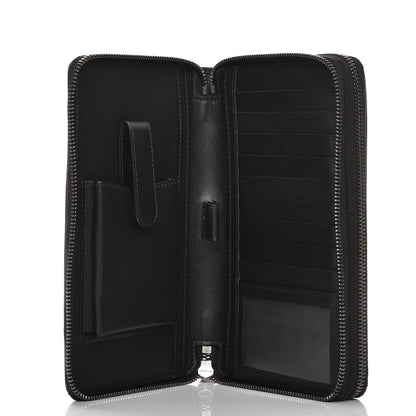 Gucci GG Supreme Monogram Travel Document Case Black Grey 5 of 8
