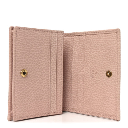 Gucci Pebbled Calfskin Butterfly Card Case Perfect Pink 5 of 10