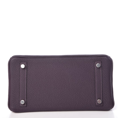 Hermes Togo Birkin 25 Raisin 6 of 34