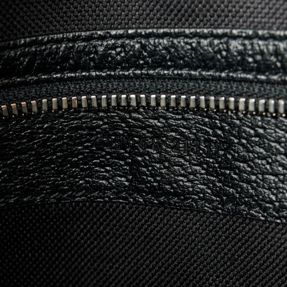 Gucci Monogram Jumbo GG Textured Dollar Calfskin Wristlet Messenger Bag Black 8 of 11