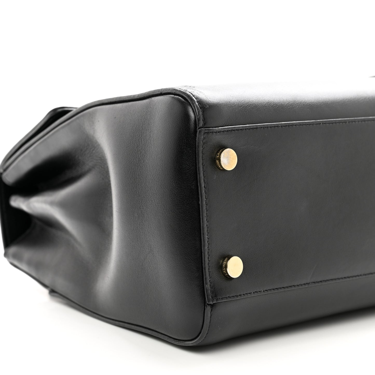 Calfskin Medium Moujik Top Handle Bag Black