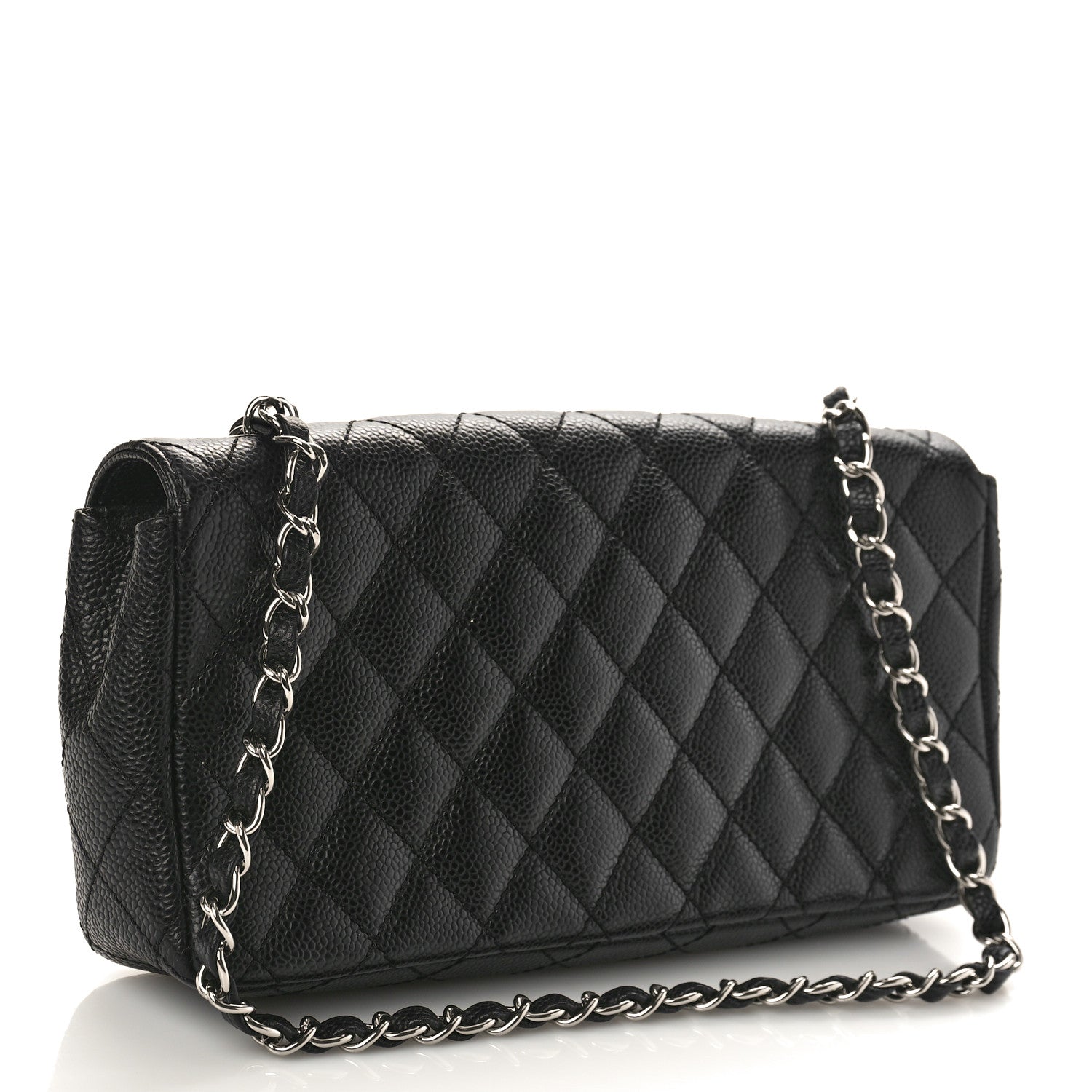 Chanel Caviar Quilted East West Flap Black 2 of 8
