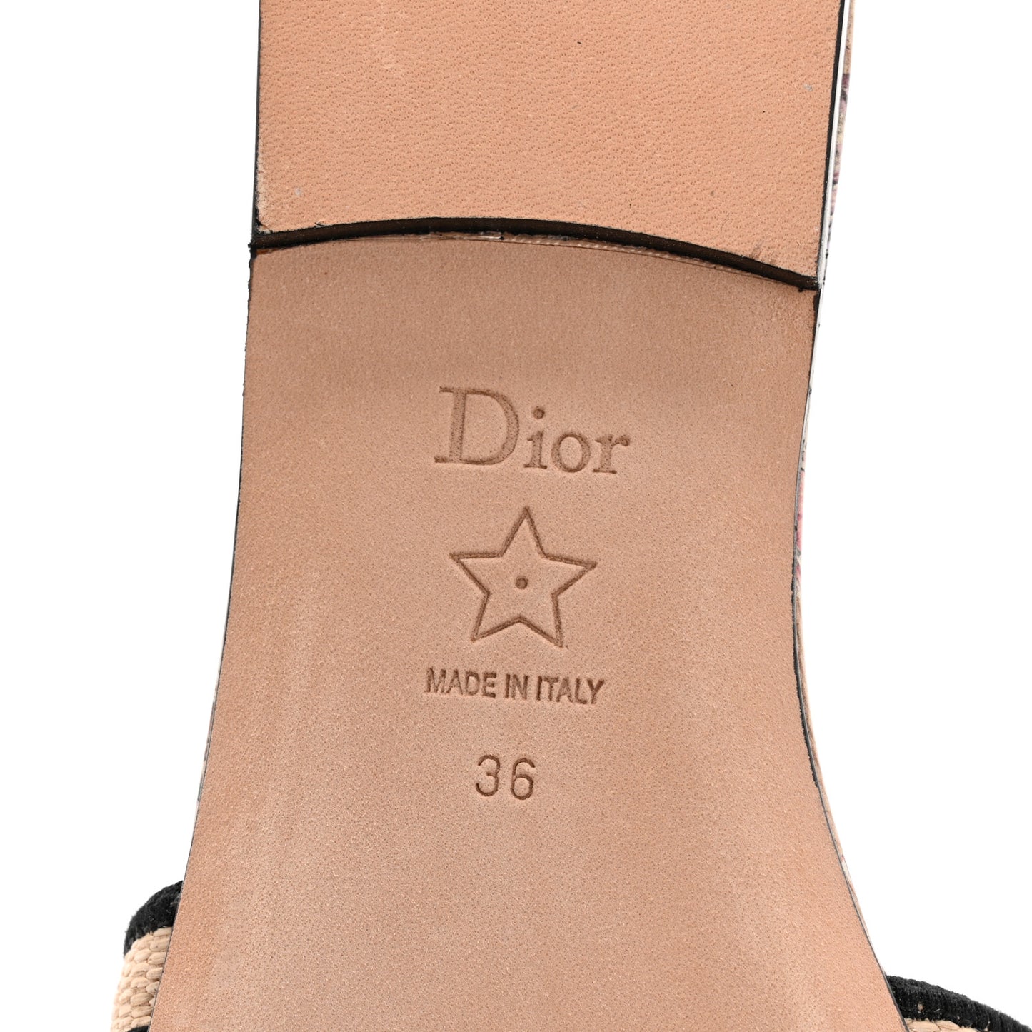 Straw Embroidered Cabinet De La Mer Dway Flat Slide Sandals 36 Multicolor