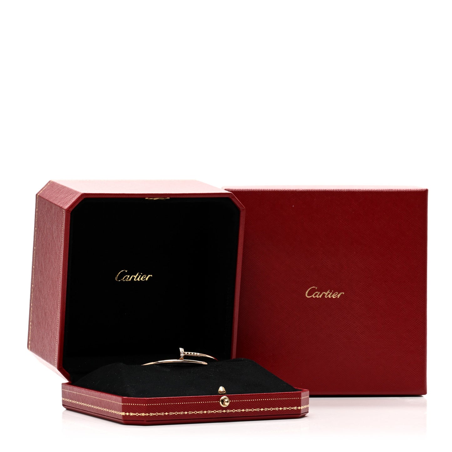 18K Pink Gold Diamond Small Juste Un Clou Bracelet 15