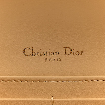 Christian Dior Lambskin Cannage Lady Dior Chain Pouch Latte 6 of 10