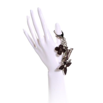 Louis Vuitton Fleur d Epi Bag Charm Holder Moka 2 of 4