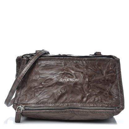 Givenchy Tumbled Sheepskin Mini Pandora Charcoal 1 of 8