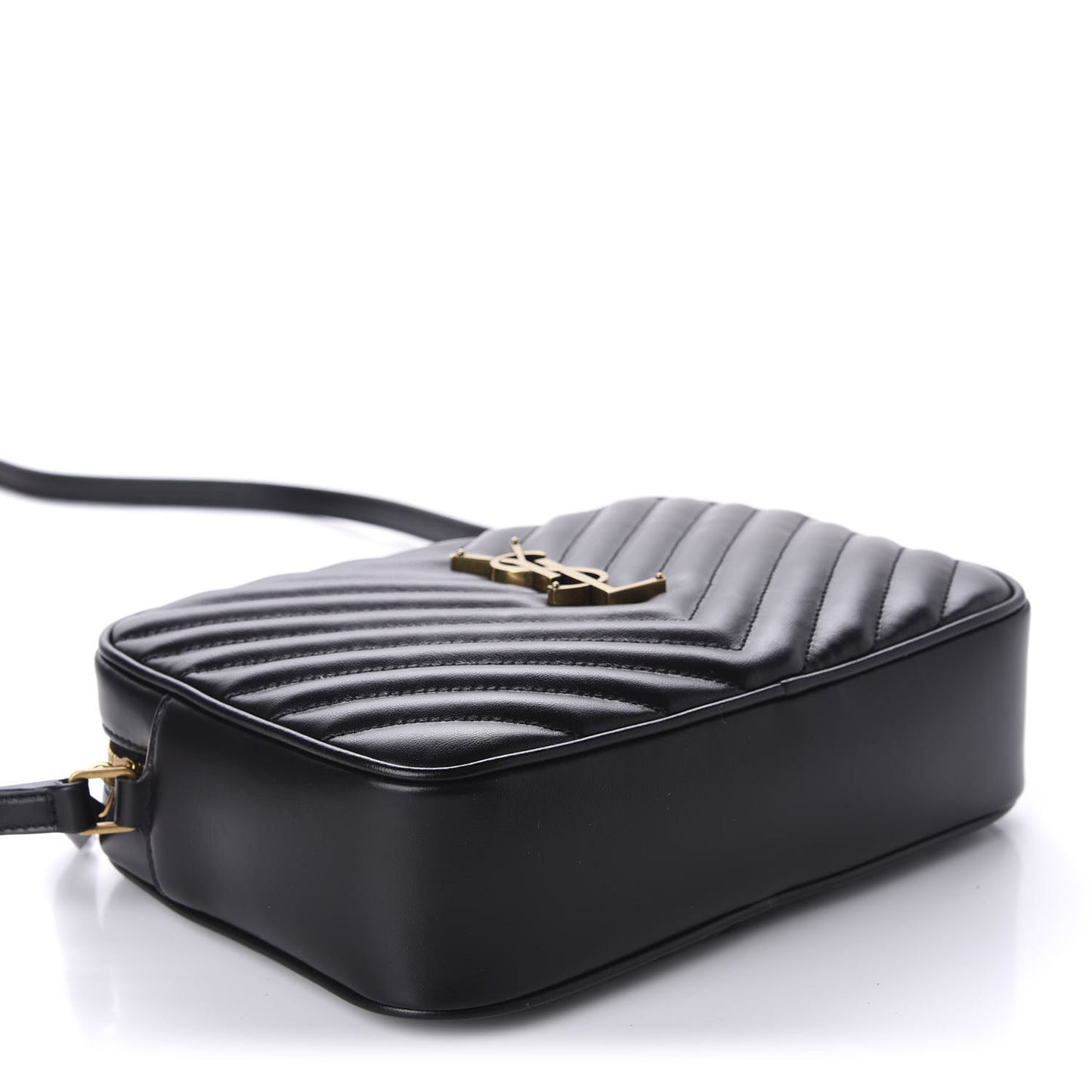 Calfskin Matelasse Monogram Lou Camera Bag Black