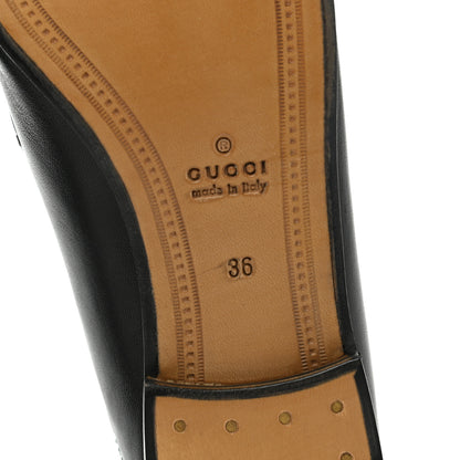 Gucci Lambskin Womens Brixton Horsebit Loafers 36 Black 6 of 9