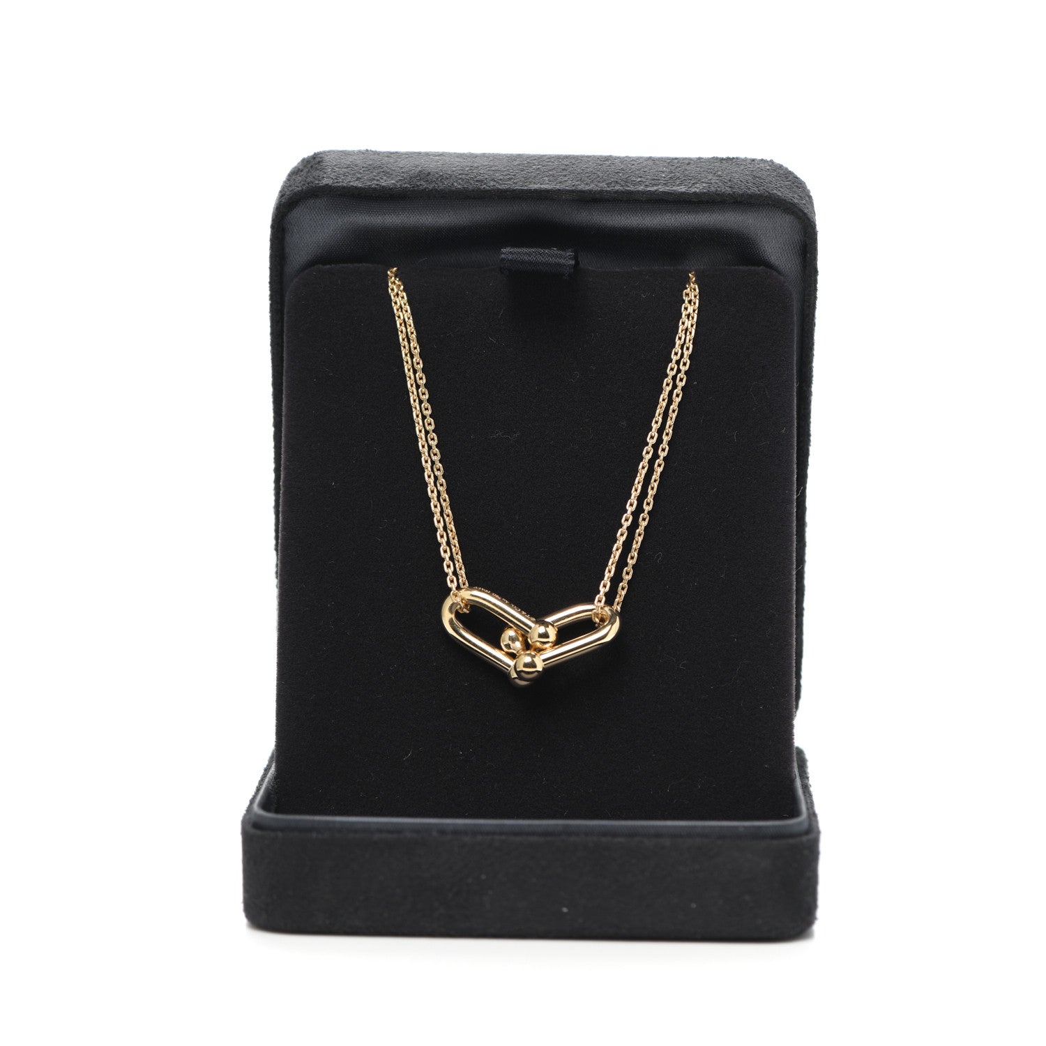 Tiffany 18K Yellow Gold HardWear Double Link Pendant Necklace 6 of 6