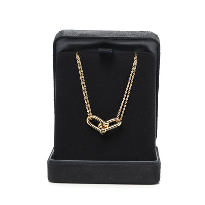Tiffany 18K Yellow Gold HardWear Double Link Pendant Necklace 6 of 6