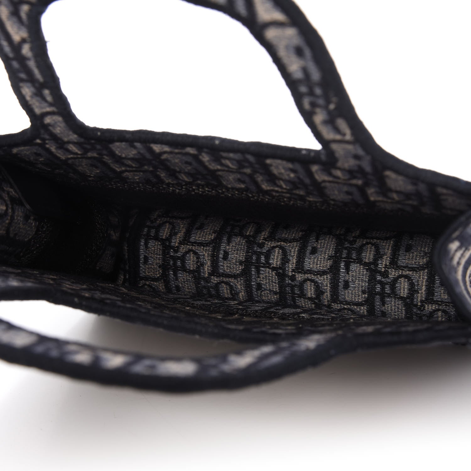 Christian Dior Oblique Mini Book Tote Blue Multicolor 5 of 10