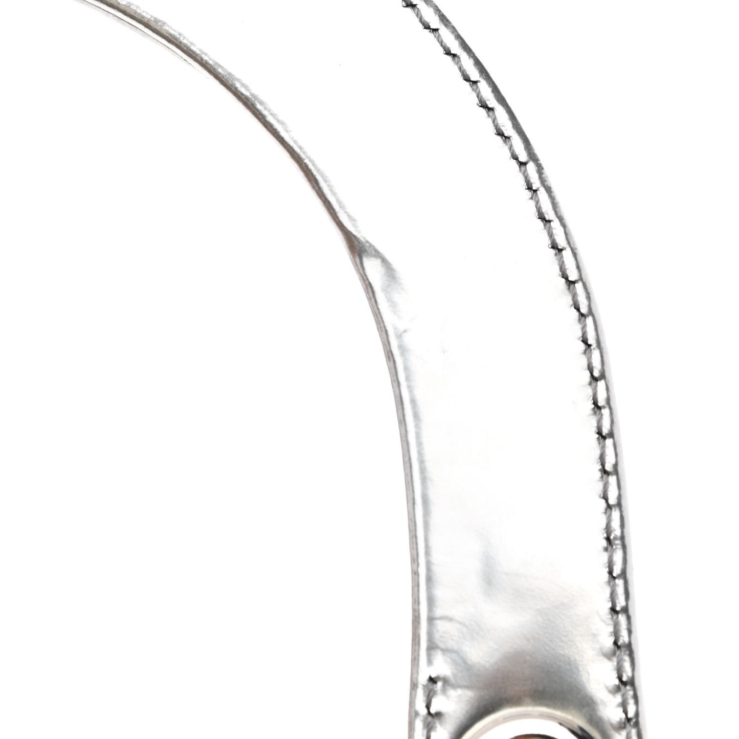 Metallic Patent Calfskin Medium Lady Dior Silver