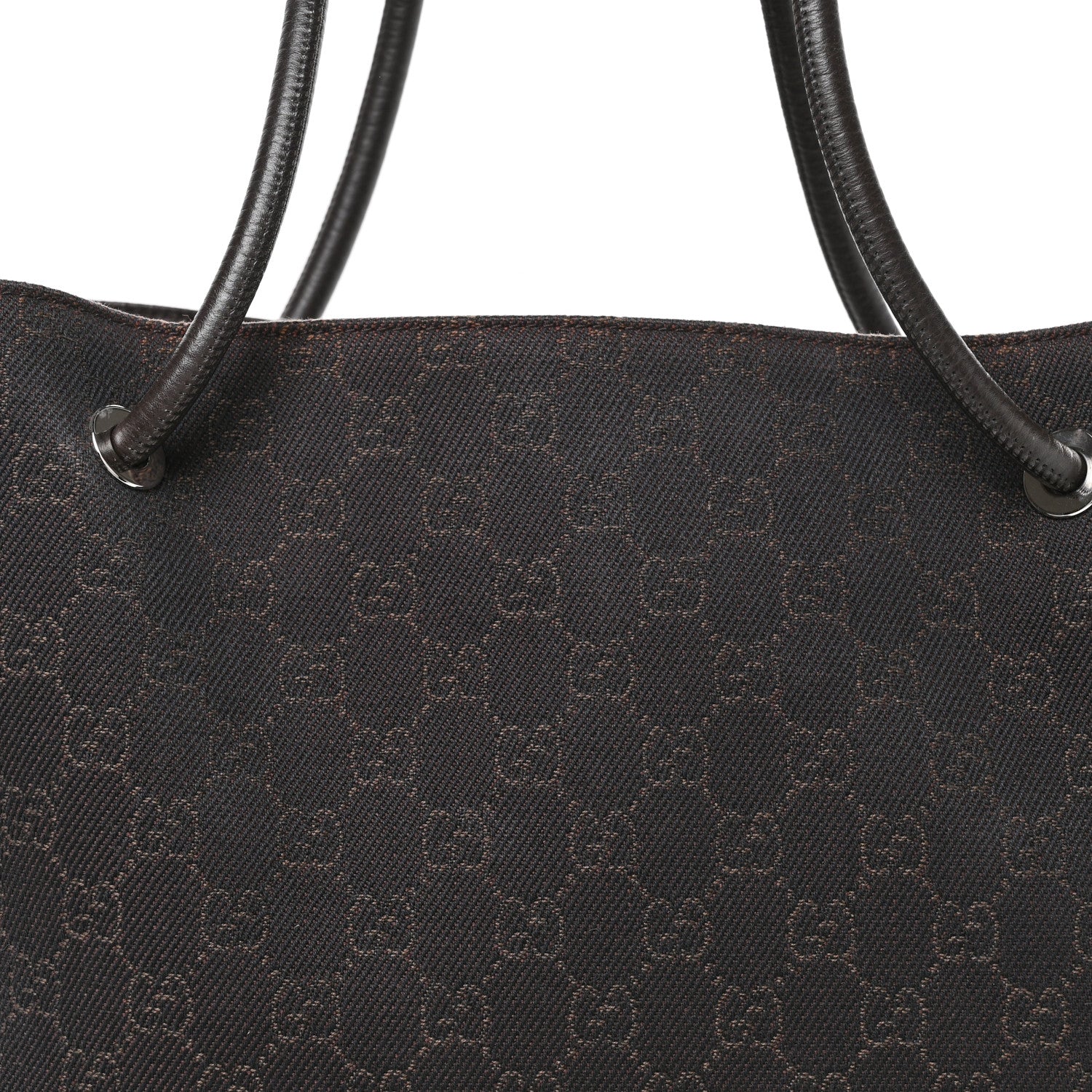 Gucci Canvas Monogram Gifford Shopping Tote Brown 12 of 19